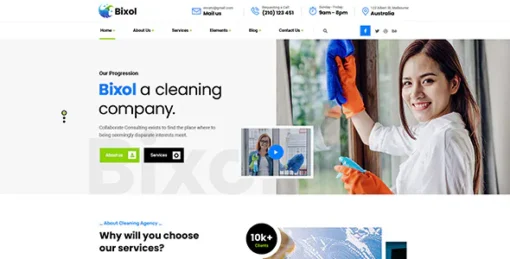 Bixol - Cleaning Services WordPress Theme