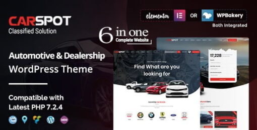 CarSpot – Dealership Wordpress Classified Wordpress Theme