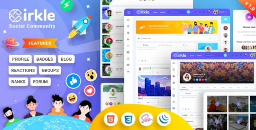 Cirkle – Social Networking WordPress Theme