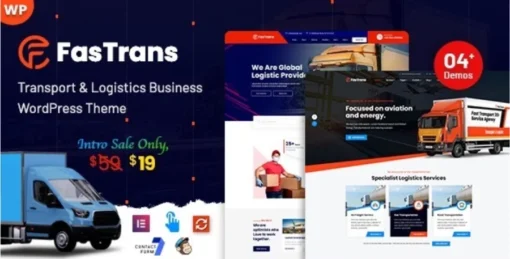 Fastrans - Logistics & Transportation Wordpress theme