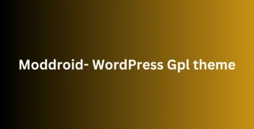 Moddroid- WordPress Gpl theme