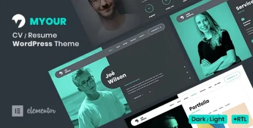 Myour Theme – CV WordPress Theme