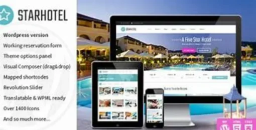 Starhotel - Hotel WordPress Theme