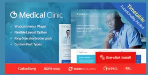 Medical Clinic - Doctor and Hospital Health WordPress Theme